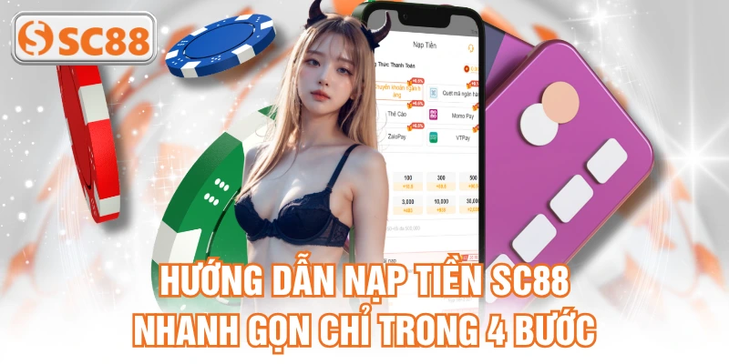 Hướng dẫn nạp tiền SC88 nhanh gọn chỉ trong 4 bước