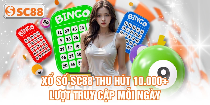 Xổ Số SC88 thu hút 10.000+ lượt truy cập mỗi ngày